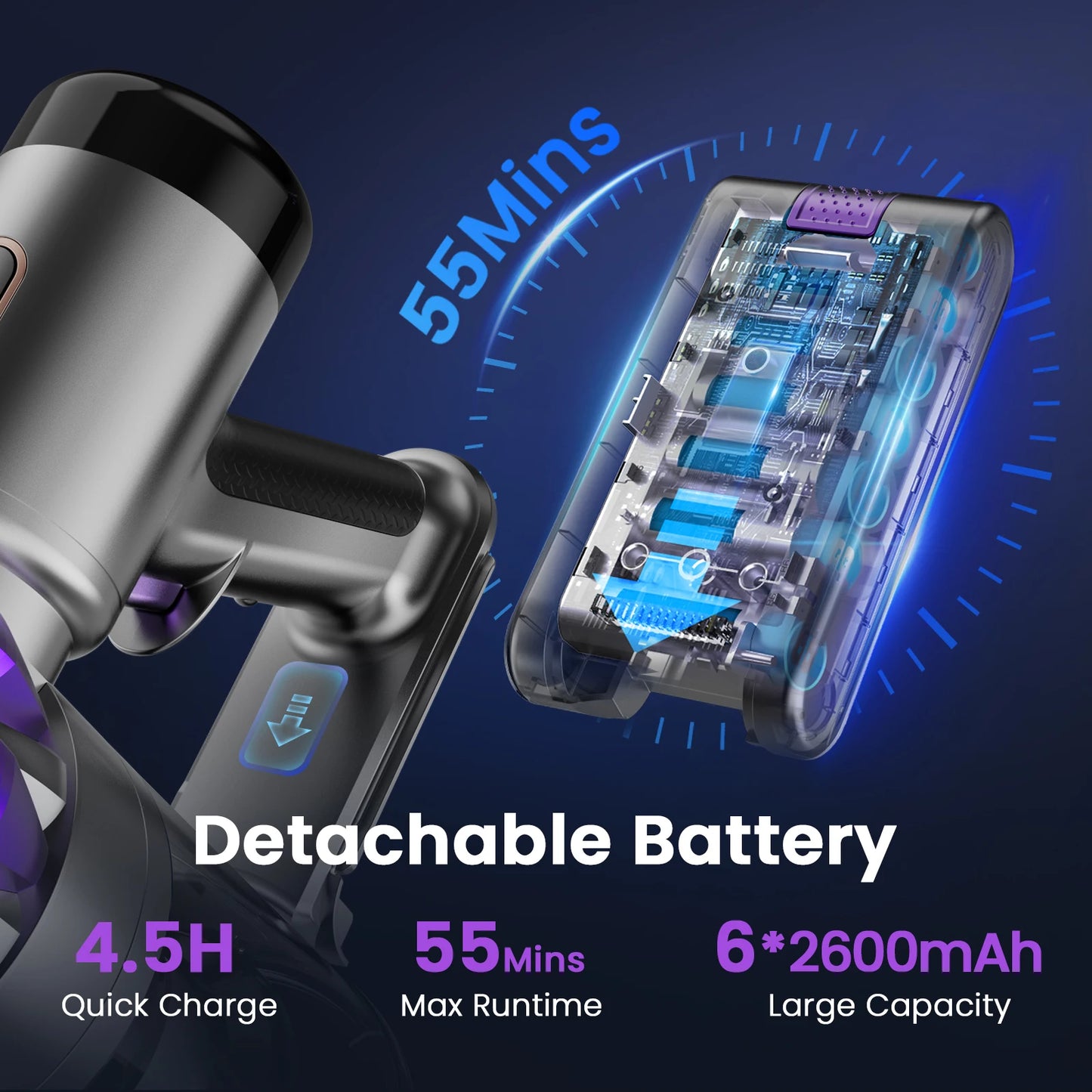 INSE 40000Pa Powerful Cordless Vacuum