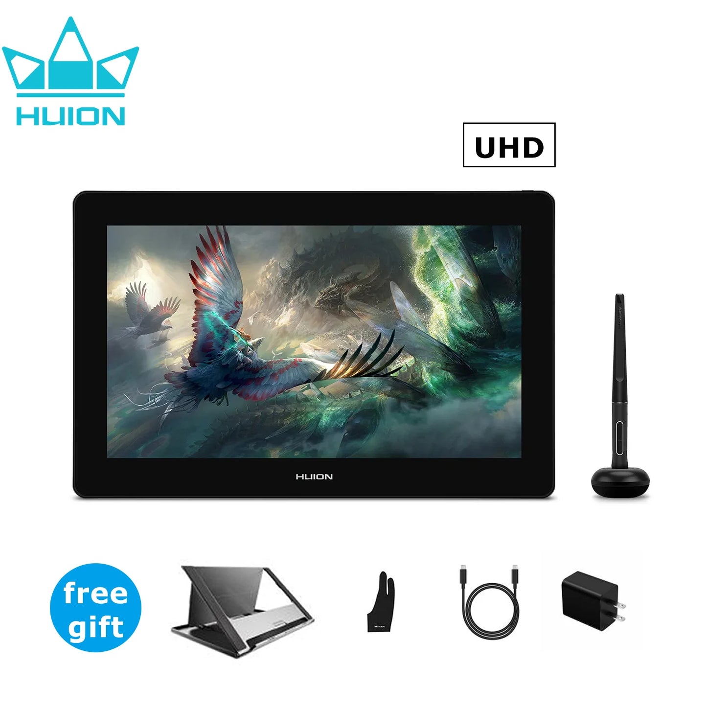 Huion Kamvas Pro 16 4K Series Graphics Tablet 15.6"