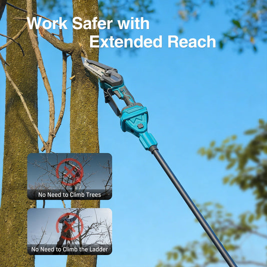TaskStar 3-in-1 Telescoping Pole Pruner Electric Chainsaw