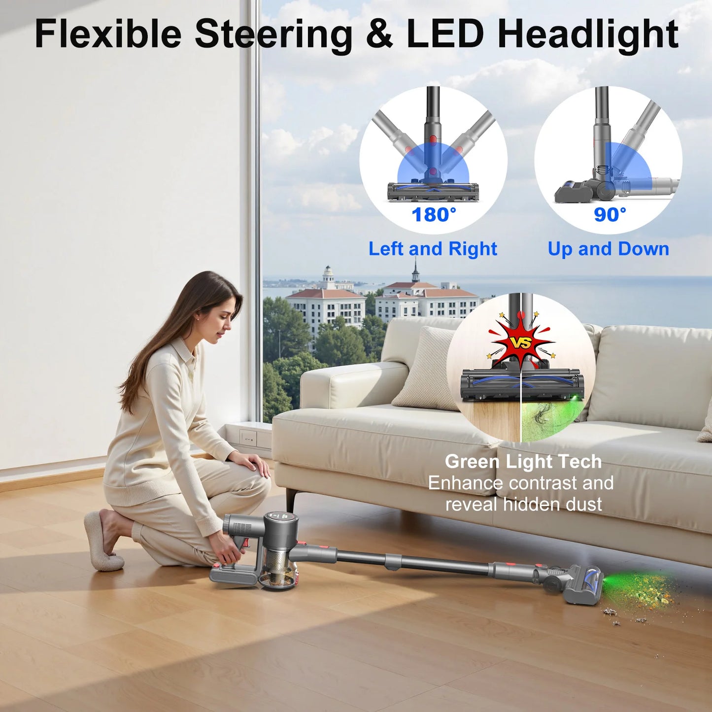 Prasky Cordless Handheld Vacuum Cleaner