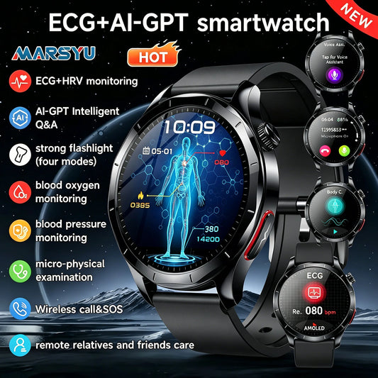 Marsyu 2026 Smart Watch ECG+PPG