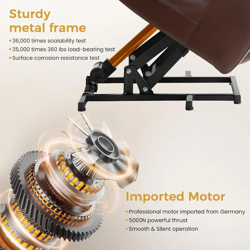 PARKOL Power Lift Recliner Chair for Seniors, Breathable Leather