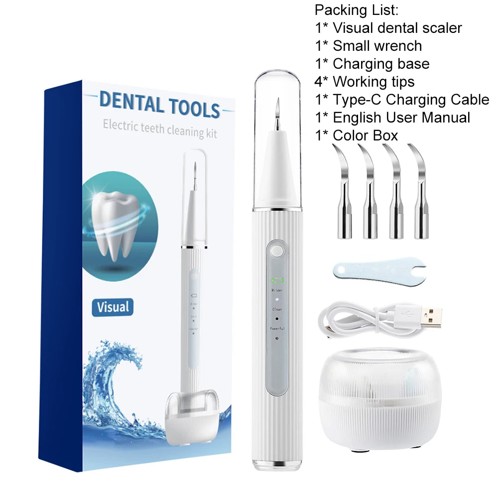 Ultrasonic Visual Scaler Electric Teeth Whiten Dental Cleaner ...