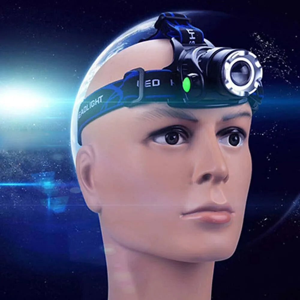 Rechargeable LED Headlamp, Bright Head Light Set