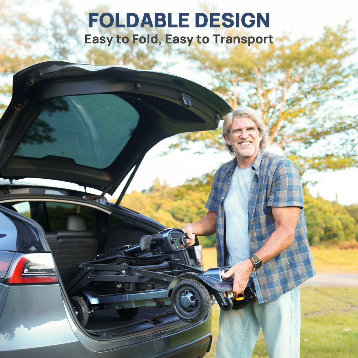 4-Wheel All-Terrain Mobility Scooter for Seniors