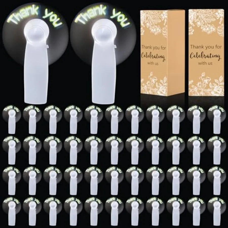 50 Pack Wedding Portable Mini Fan Handheld
