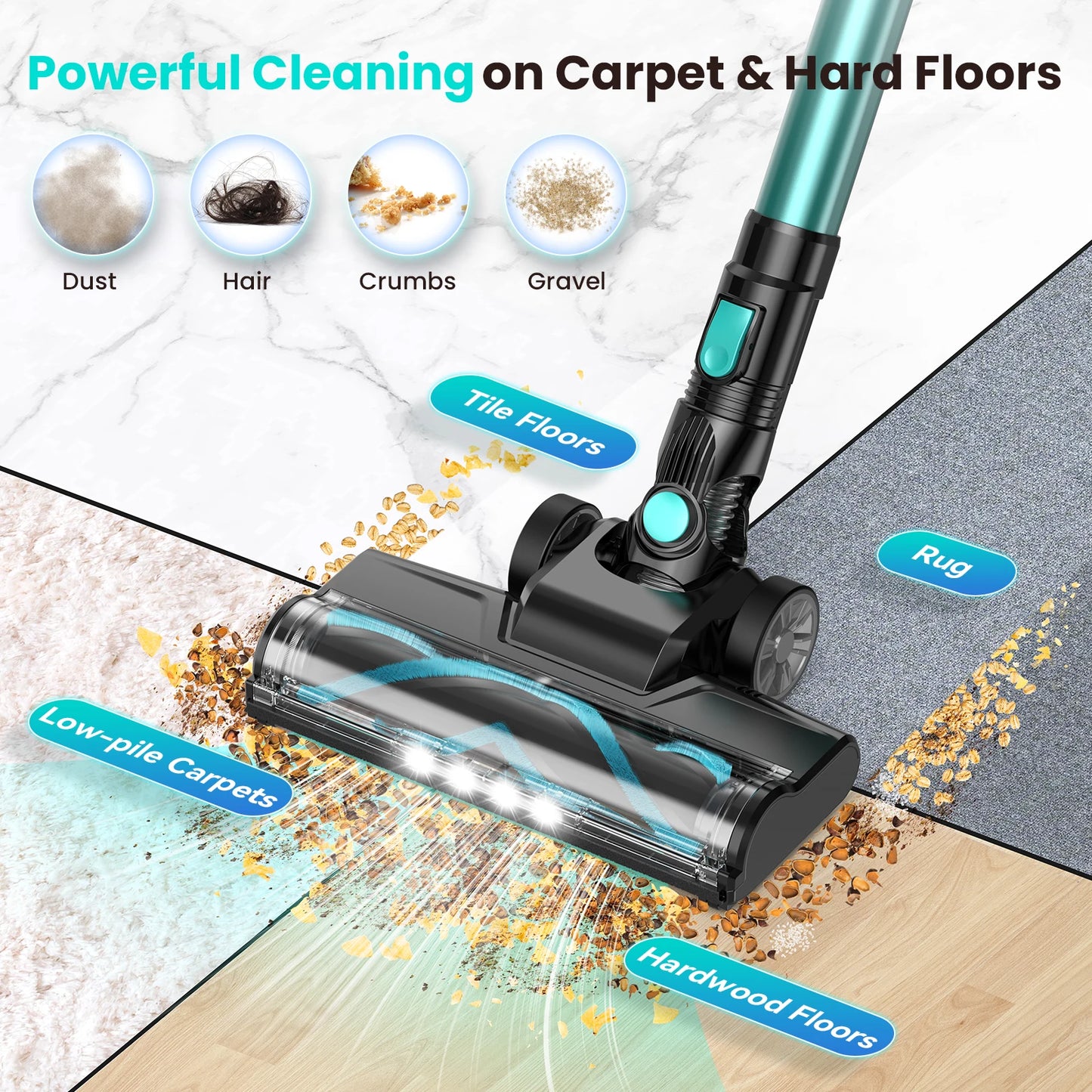 INSE N3T Cordless Vacuum Cleaner 40Kpa Ultra Lightweight