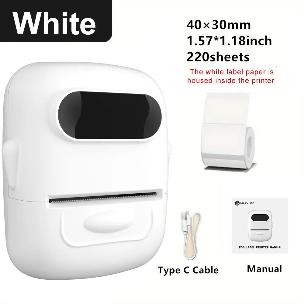 MARKLIFE P50 Mini Portable Bluetooth Thermal Label Printer
