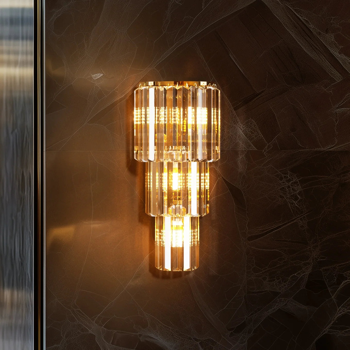 LUVODI Modern Crystal Wall Lamp
