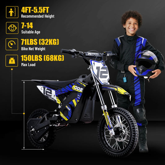 KOOZ HP112E 36V 1000W Electric Dirt Bike for Kids