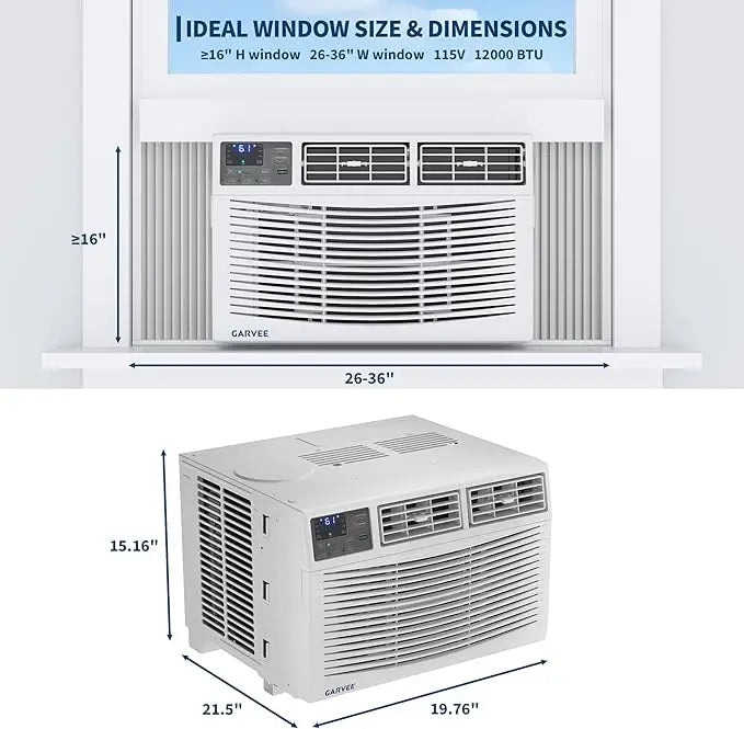 HiMISS 12000 BTU Window Air Conditioner With Wi-fi Enabled