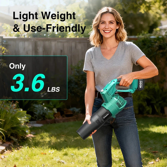 Taskstar Leaf Blower for Lawn 550CFM Electric Cordless