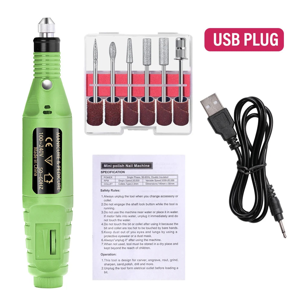 Electric Nail Sander Set Nail Drill Machine
