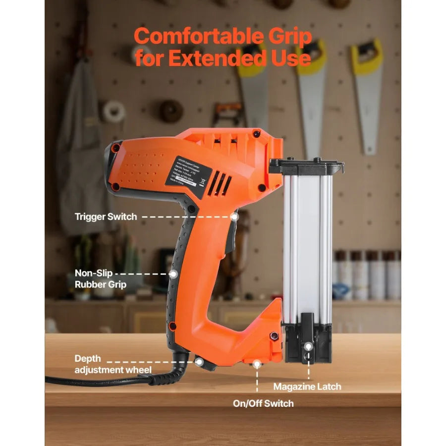 VEVOR Electric Nail Gun 2in1 Staple Gun Brad Nailer