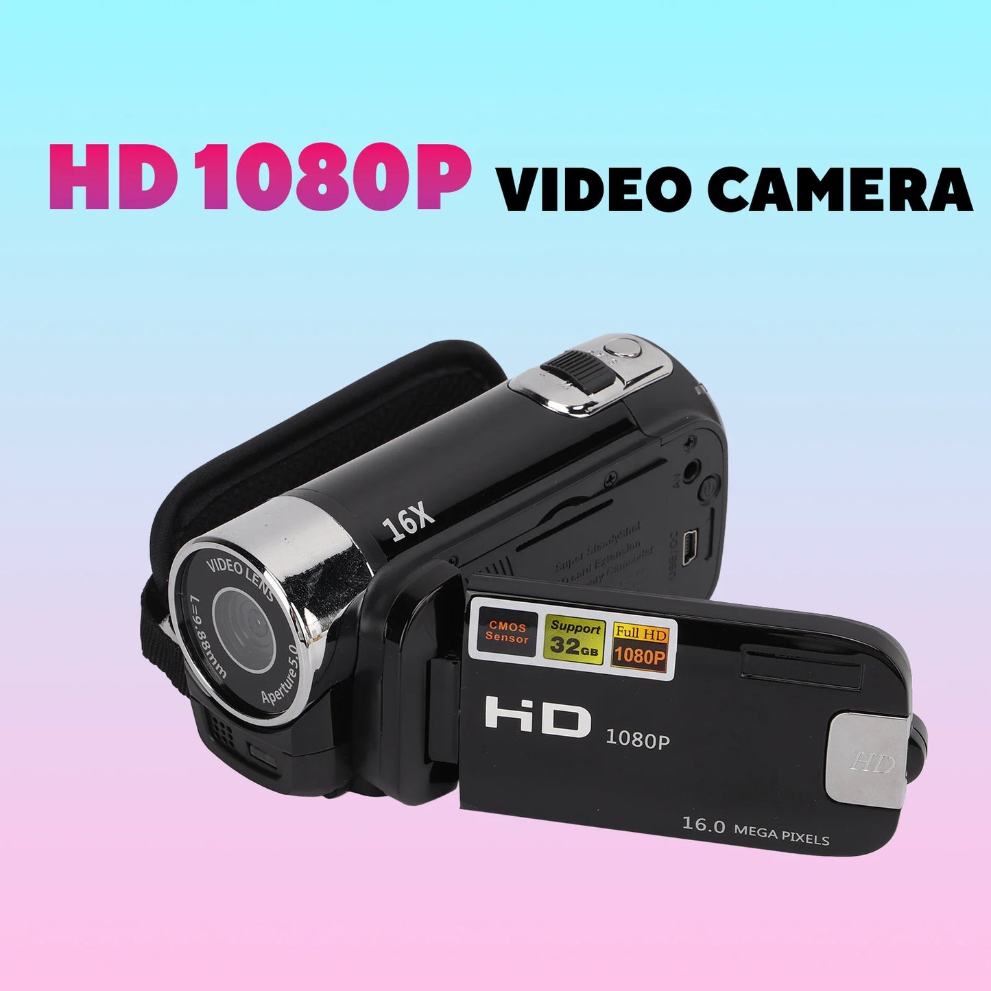 Video Camera Camcorder Full HD 4K 48MP