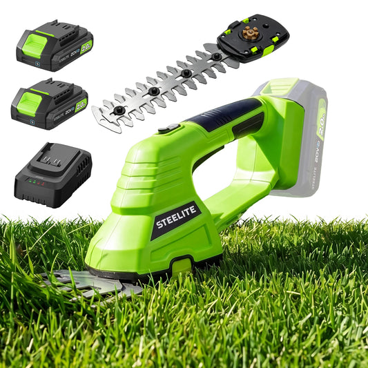 Deli 20V Cordless Hedge Trimmer 5 Inch Shear 9"