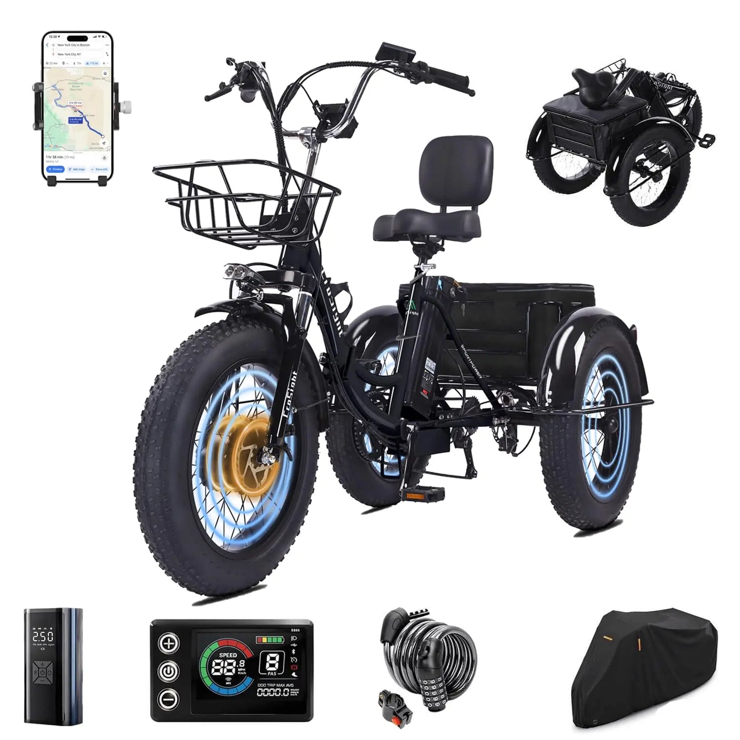 CROSIGH 2.0 Pro Electric Tricycle for Adults
