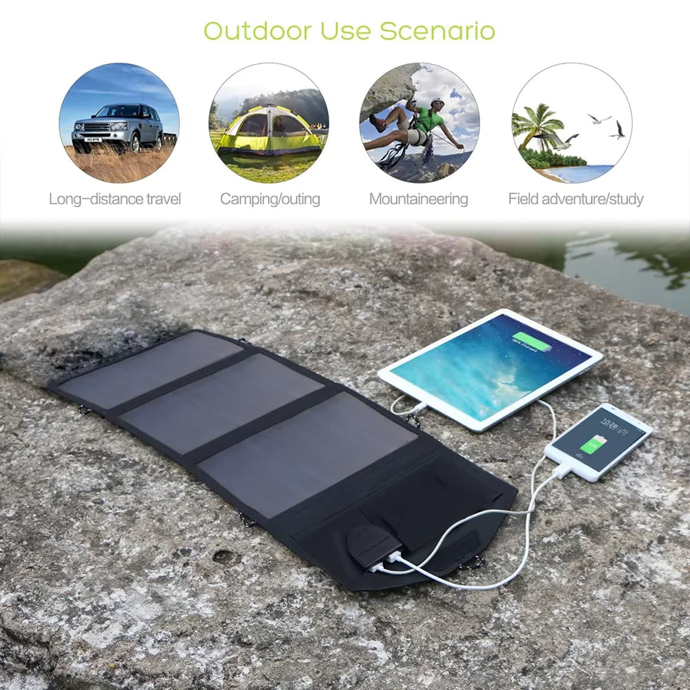 ALLPOWERS Foldable Solar Panel 5V 21W Portable Solar Charger