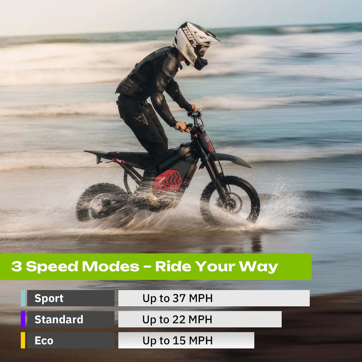 Windone RS5 2200W Peak Electric Dirt Bike for Teens Adults