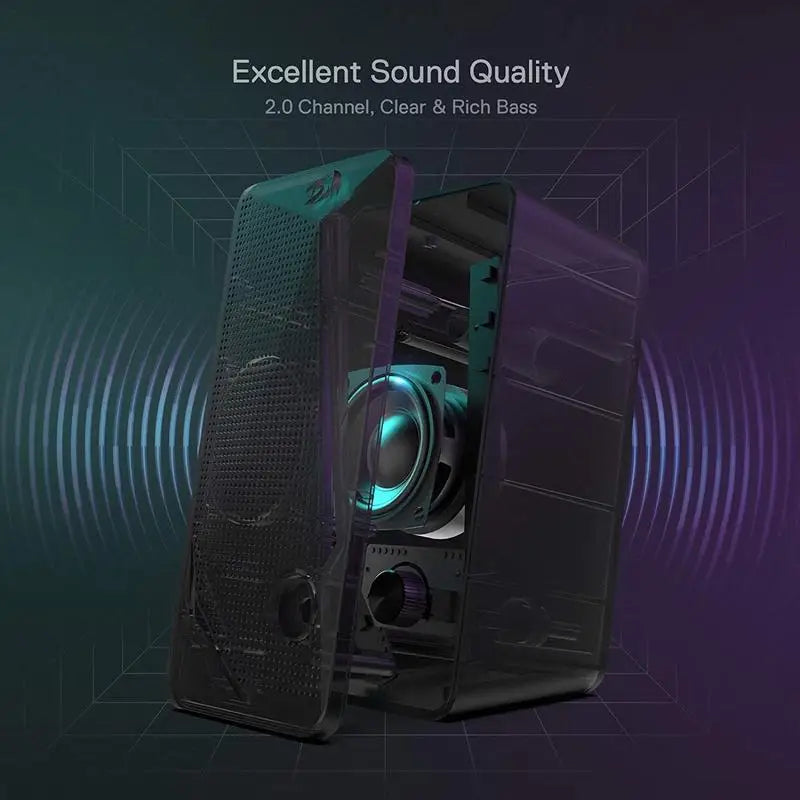 Redragon GS510 Waltz RGB Desktop Speakers
