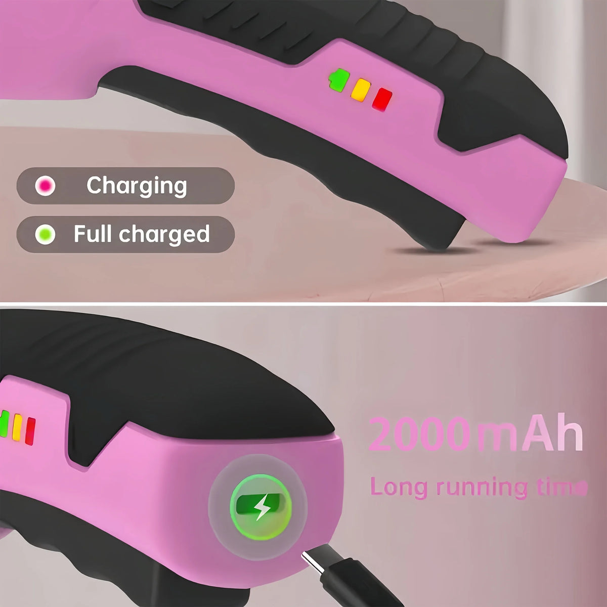 DERUISEN Electric Scissors, Rechargeable Via USB
