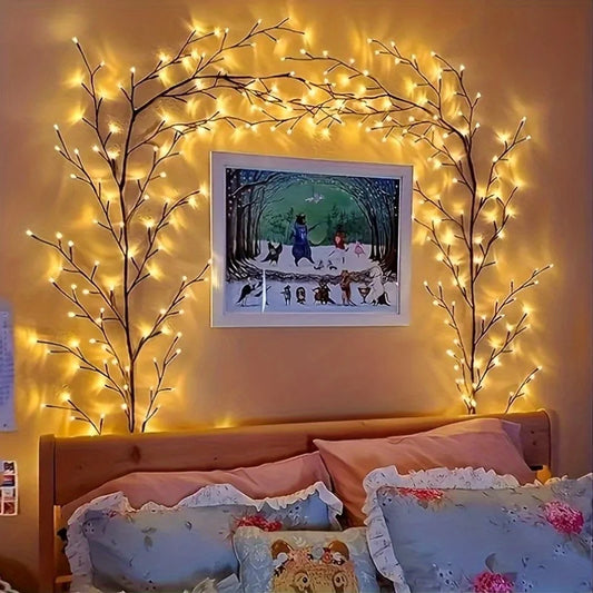 1 Piece USB Powered Willow Vine Fairy Lamp - Bendable