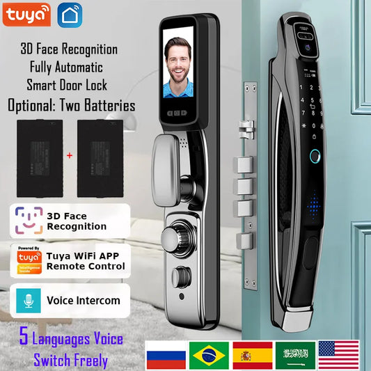 YKESDL Wi-fi Tuya APP Face Recognition Smart Door Lock