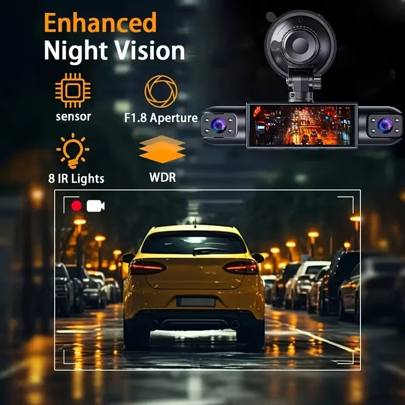 Baideluo Dash Cam Vehicle DVR video recorder 4 cameras