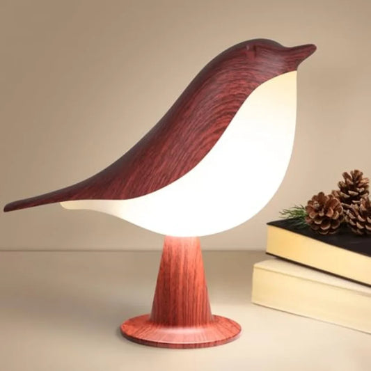 Bird Desk Lamp, Small Table Lamp Cordless Touch Dimmable Night Light
