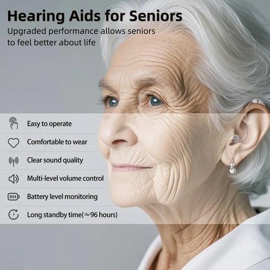 K&FCOPTEE Rechargeable Hearing Aids Adults Invisible Digital