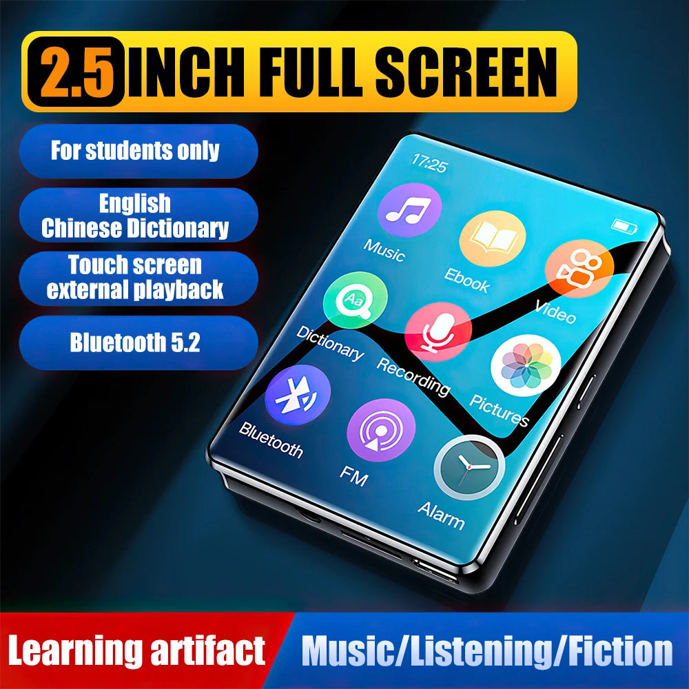 Bluetooth MP3 MP4 Player Portable Video HiFi Music Player 2.4"