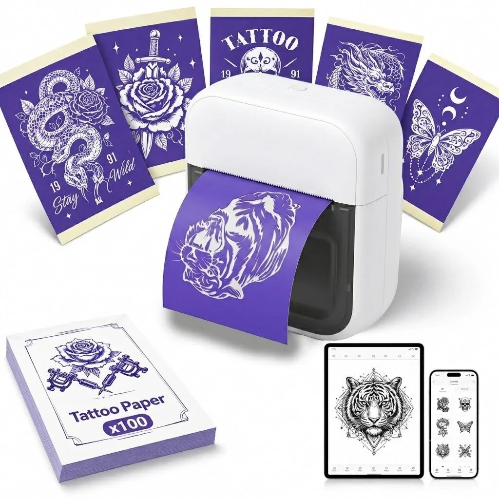 C50 Mini Tattoo Printer Portable Inkless Transfer Machine