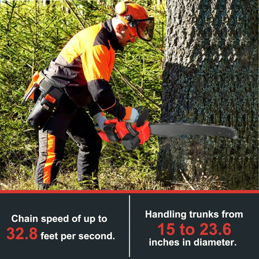 ETR 42V 1350W 16 Inch Brushless Cordless Chainsaw Kit