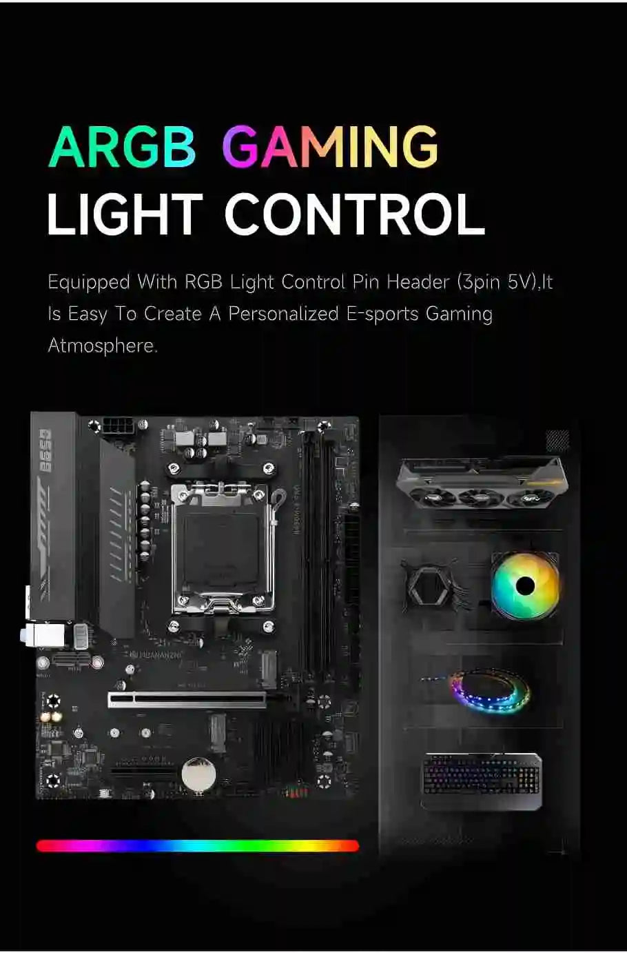 HUANANZHI B650M-B PRO AM5 M-ATX Motherboard