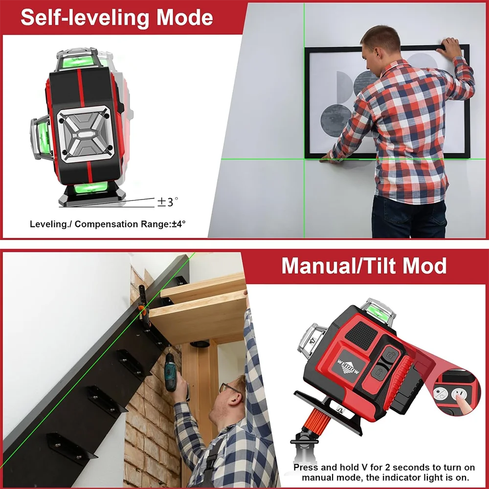 WEIDDW 4D 16 Lines Professional Laser Level
