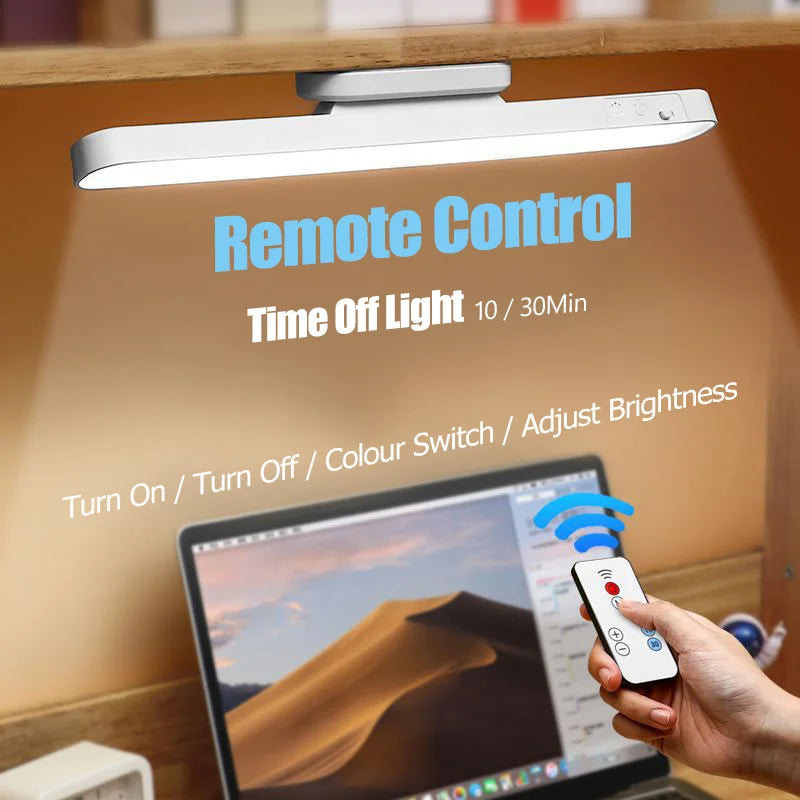 Remote LED Desk Lamp Magnetic Hanging Night Light