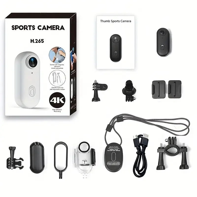 KIDKD 4K Mini Body Camera 64GB Action Cam with Audio & Video