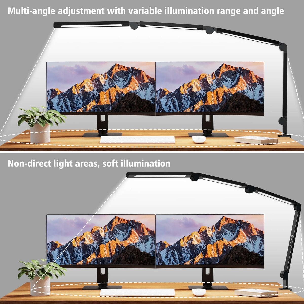 AILBTON Ultra Bright LED Clamp Desk Lamp