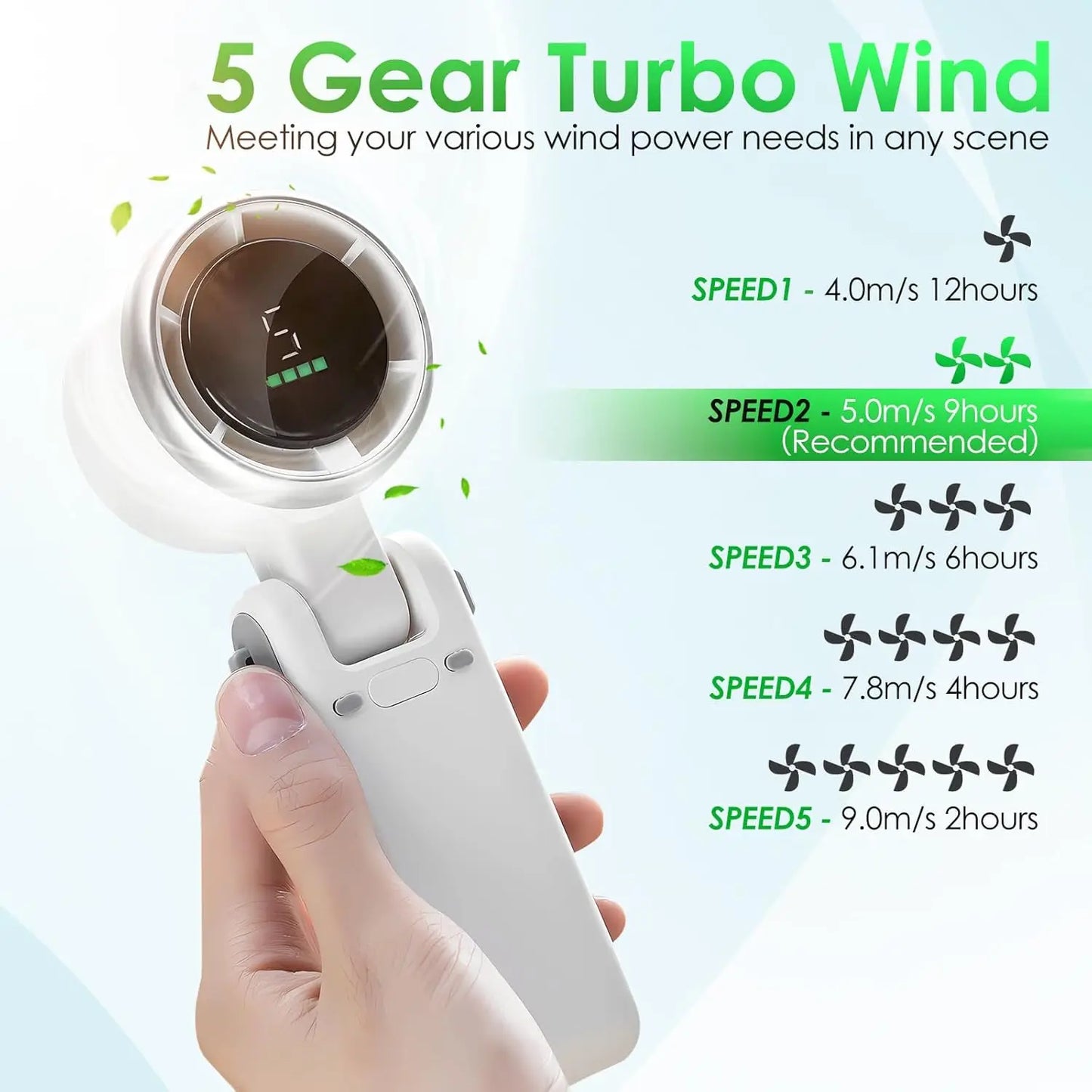 Mini High-speed Handheld Fan