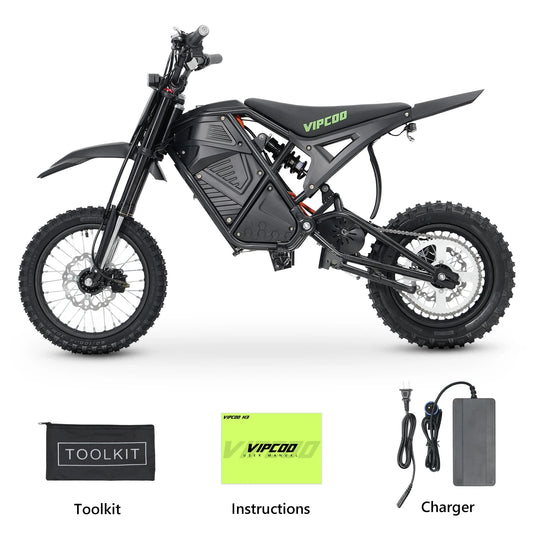 VIPCOO Electric Dirt Bike VIPCOO 3500W 48V23AH Electric Motorcycle