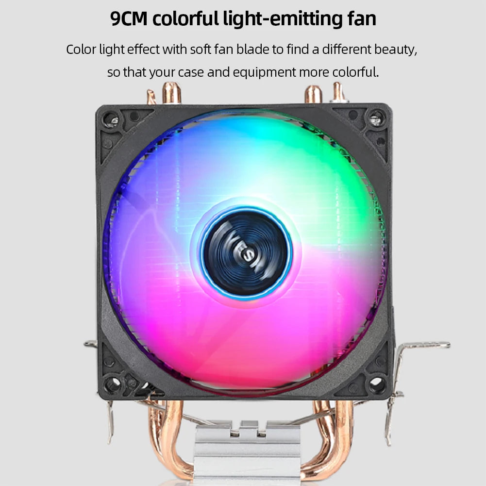 Shunmaii Tower Radiator 2 Heat Pipe 9cm Cooling Fan