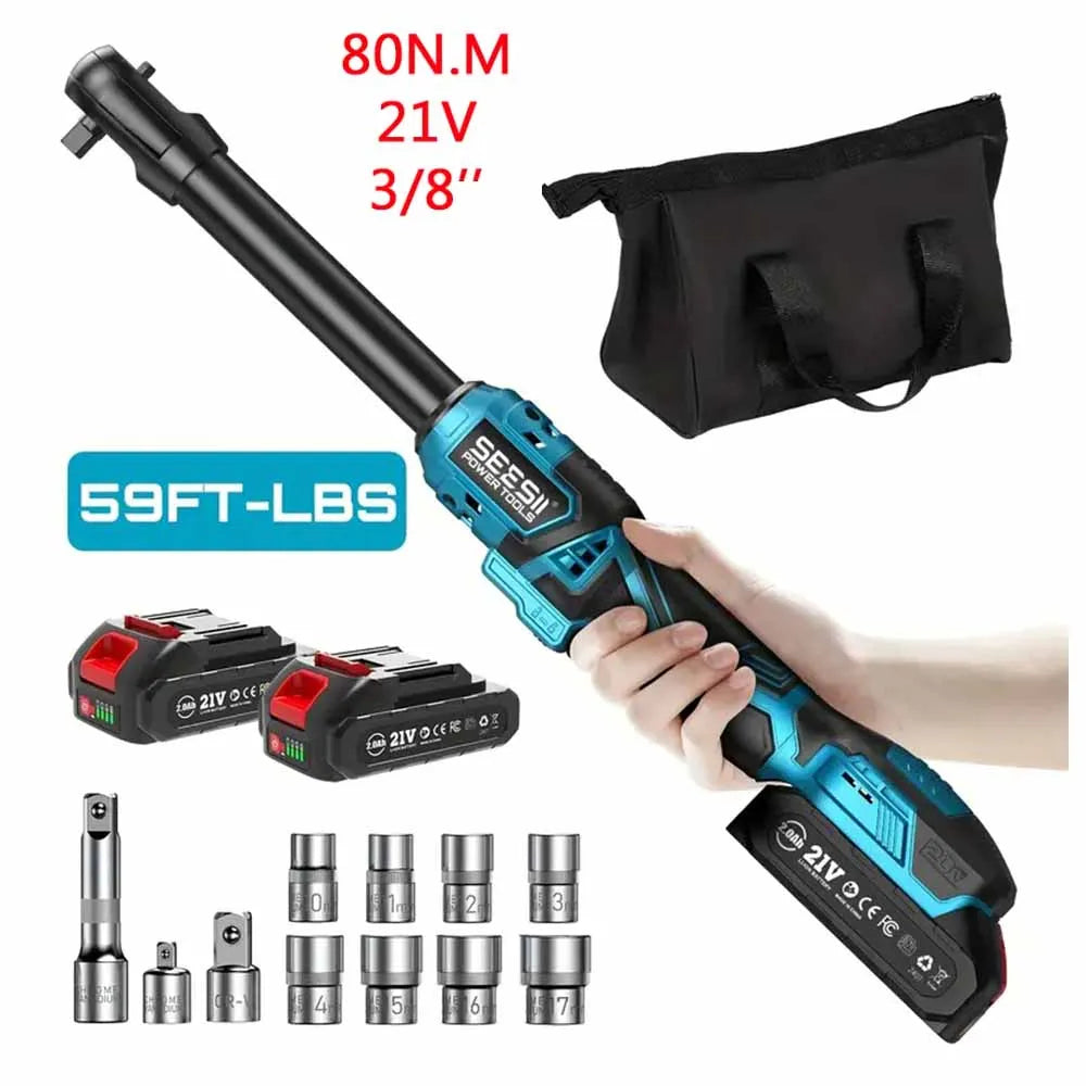 SEESII 3/8" 21V Cordless Electric Wrench