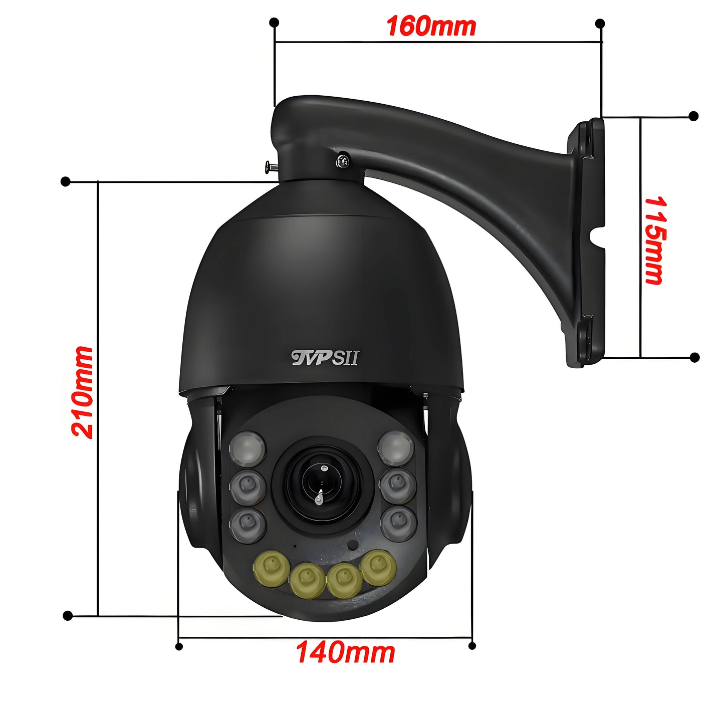Onvif Metal Laser Infrared Full Color Auto Tracking