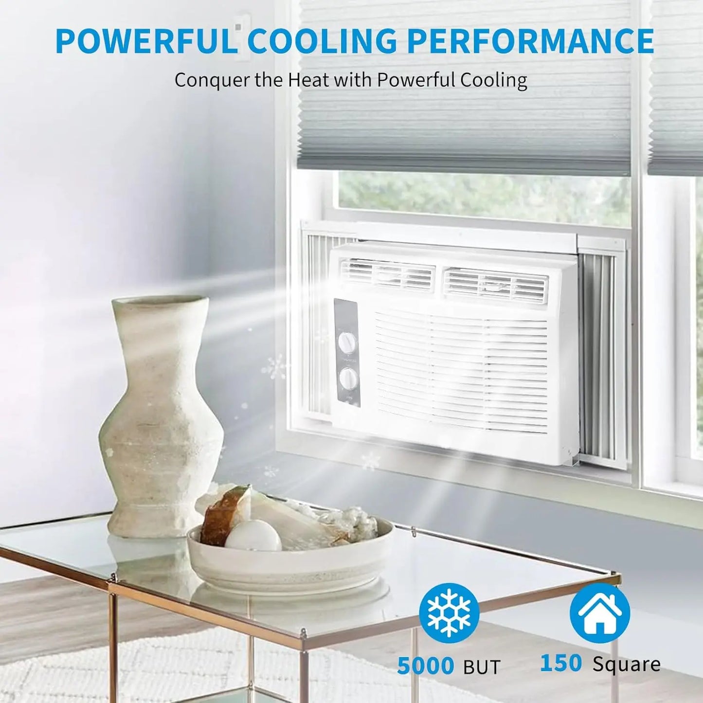 ACEKOOL 5000 BTU Window AC Unit with Remote