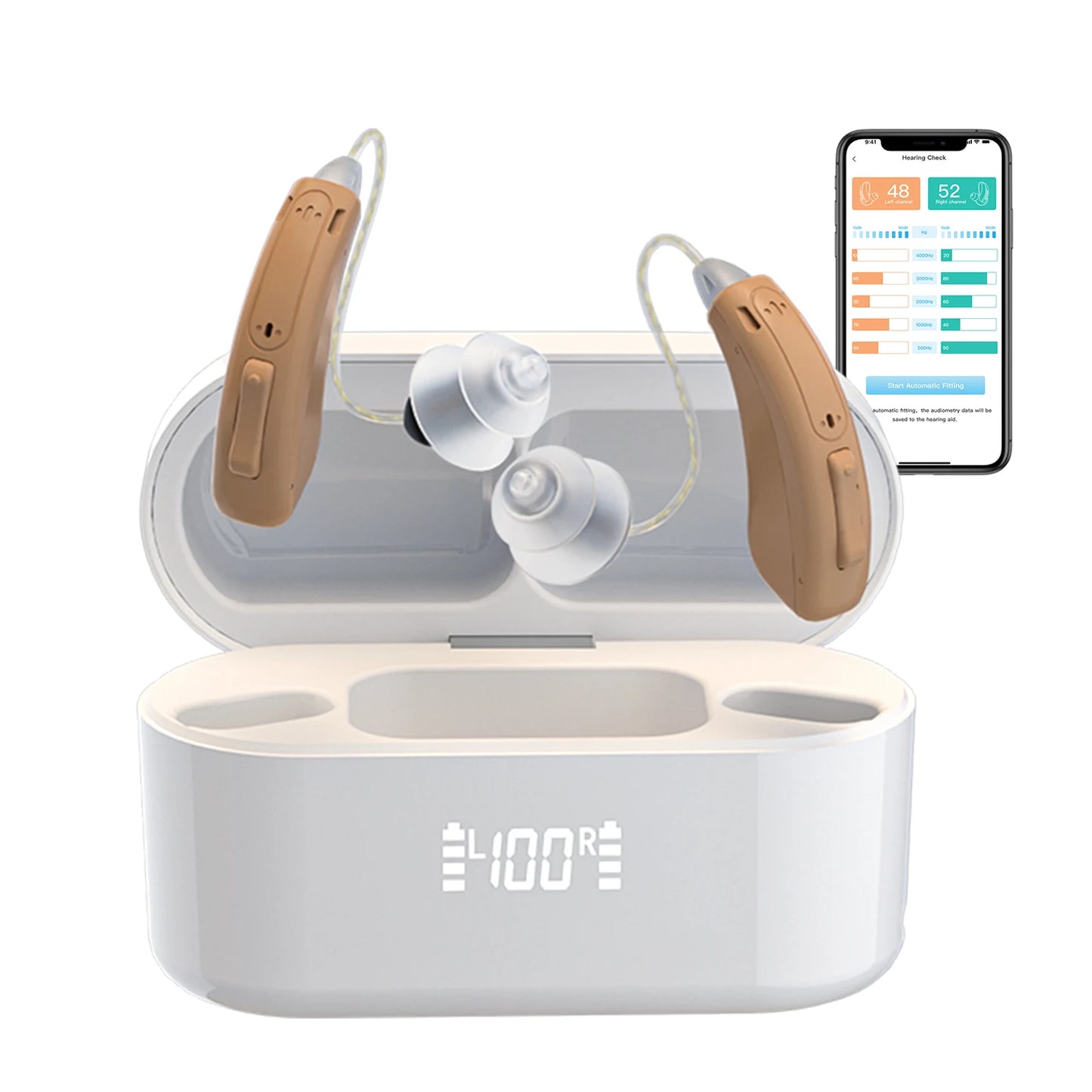 Bluetooth Hearing Aids Rechargeable