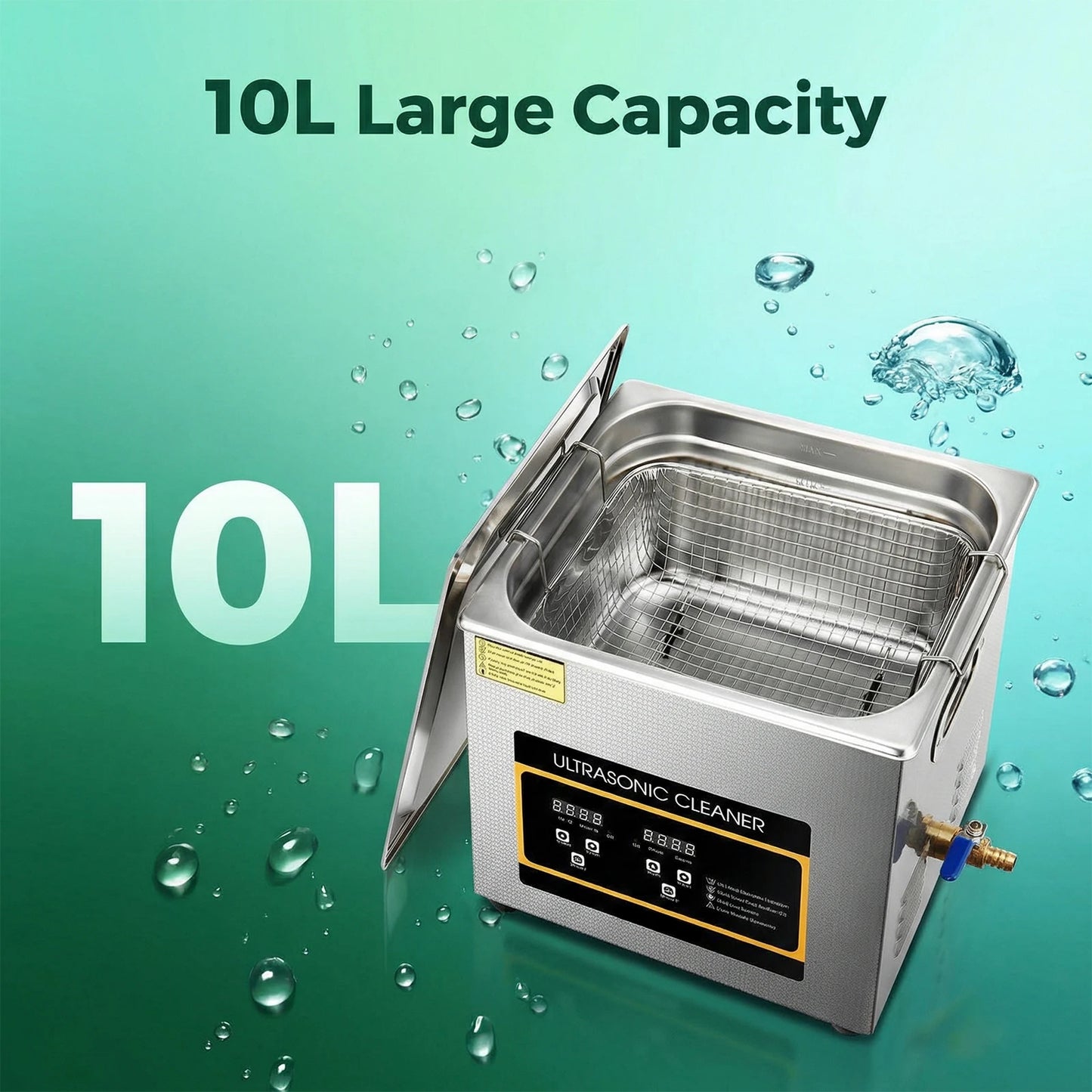 10L Professional Sonic Cleaning, Stainless Steel Industrial Machine