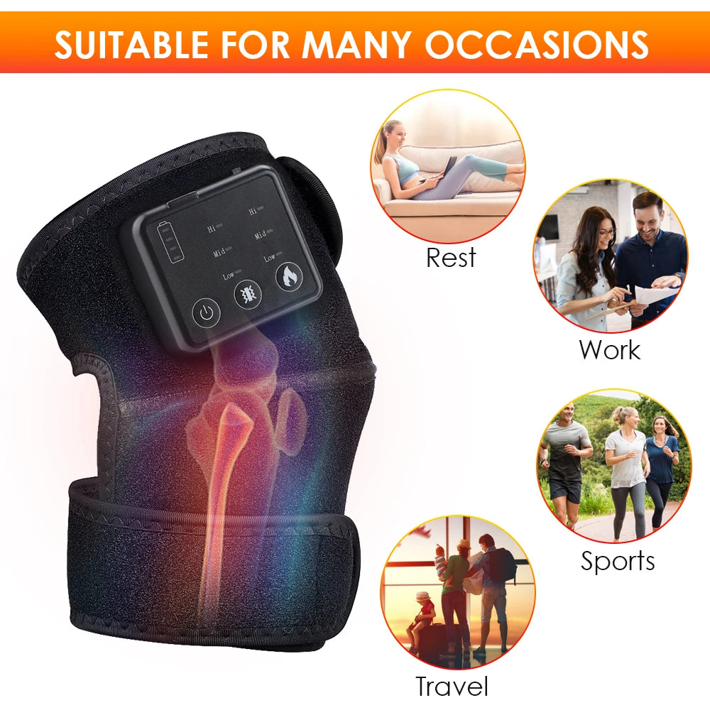 Electric Heating Knee Massager For Infrared Joint Physiotherapy