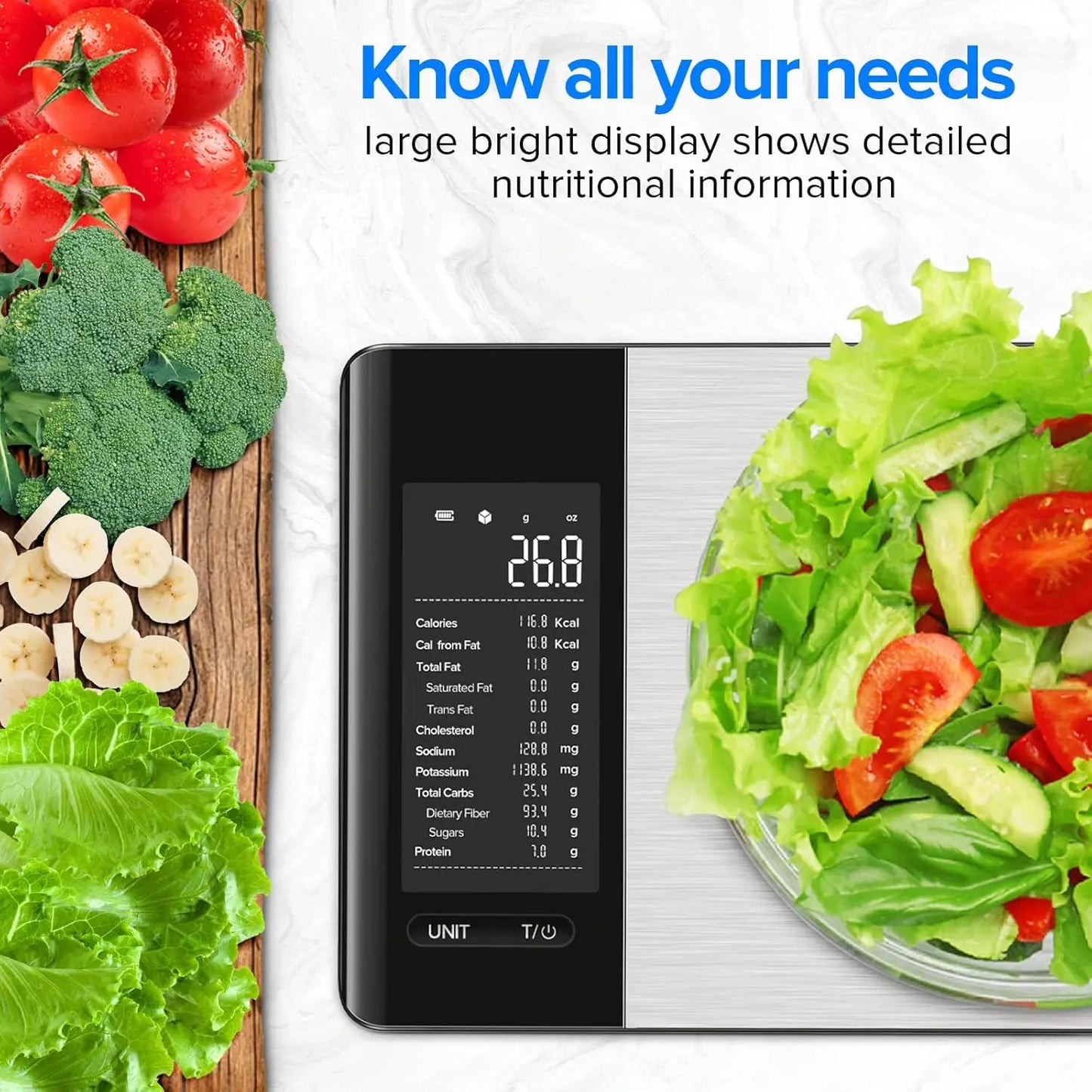 MROWNER Smart Food Scale with Nutritional Calculator App