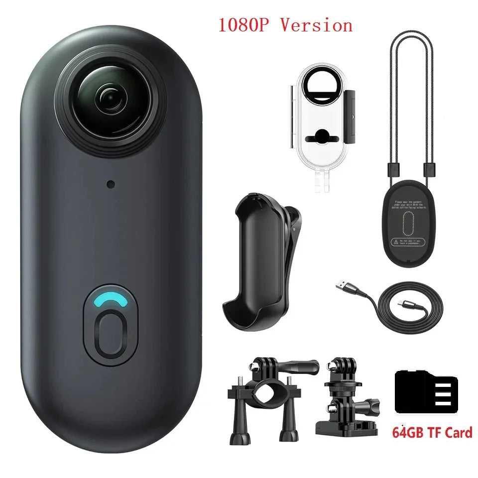 KIDKD 4K Mini Body Camera 64GB Action Cam with Audio & Video