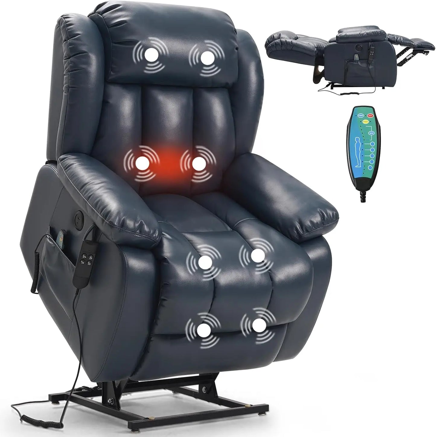 PARKOL Power Lift Recliner Chair for Seniors, Breathable Leather